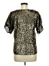 Mia Joy Gold Short Sleeve Blouse Size M - photo 2