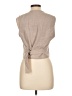 Apostrophe Tan Sleeveless Blouse Size L - photo 2