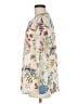Talbots 100% Polyester Floral Ivory Long Sleeve Blouse Size M - photo 5