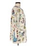 Talbots 100% Polyester Floral Ivory Long Sleeve Blouse Size M - photo 4