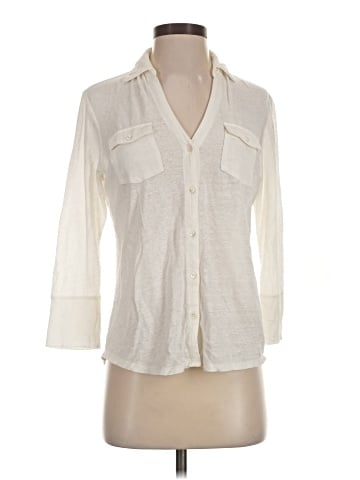 J. McLaughlin 3/4 Sleeve Button-Down Shirt (view 1)