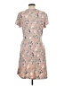 Just Be... Floral Tan Casual Dress Size L - photo 2