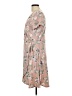 Just Be... Floral Tan Casual Dress Size L - photo 5