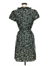 Ann Taylor LOFT 100% Polyester Blue Casual Dress Size Med Petite - photo 2