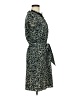 Ann Taylor LOFT 100% Polyester Blue Casual Dress Size Med Petite - photo 4