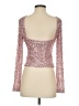 Alex & Sophia Pink Long Sleeve Top Size S - photo 2