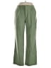 Pull&Bear Solid Green Casual Pants Size XL - photo 1
