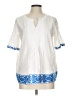 J. McLaughlin White 3/4 Sleeve Blouse Size L - photo 1