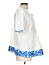 J. McLaughlin White 3/4 Sleeve Blouse Size L - photo 4