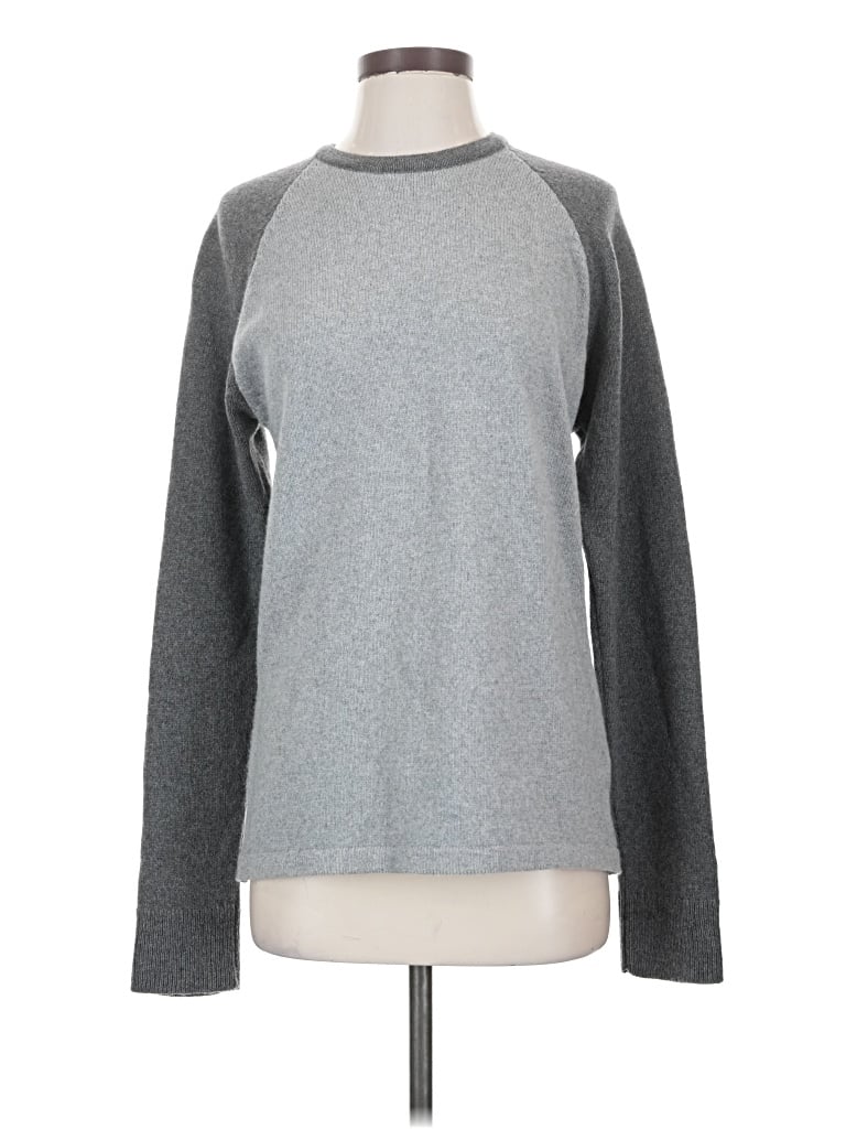 Pre-owned Outerknown Cashmere Pullover Sweater In Gray