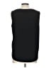 Ann Taylor 100% Polyester Black Sleeveless Blouse Size Lg Petite - photo 2