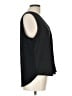 Ann Taylor 100% Polyester Black Sleeveless Blouse Size Lg Petite - photo 4