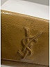 Yves Saint Laurent Solid Tan Yellow Clutch One size - photo 6