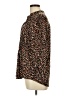 Cocomo Animal Print Brown Long Sleeve Blouse Size L - photo 5