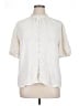 Ann Taylor 100% Polyester Ivory Short Sleeve Blouse Size XL - photo 1