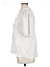 Ann Taylor 100% Polyester Ivory Short Sleeve Blouse Size XL - photo 5