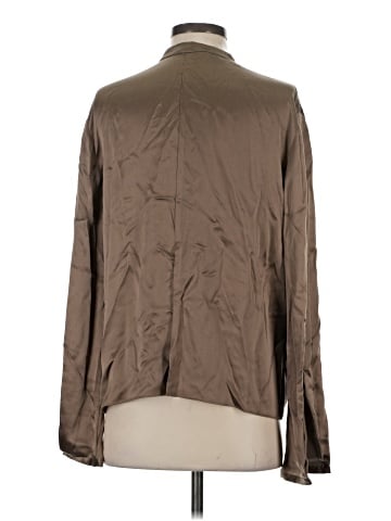 Vince. Long Sleeve Silk Top (view 2)