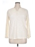 Chaps Ivory Long Sleeve Henley Size 1X - photo 1