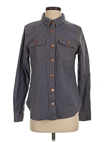 CAbi Long Sleeve Button-Down Shirt (view 1)