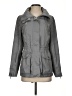 BCBGeneration 100% Polyester Solid Gray Raincoat Size XS - photo 1