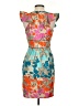 Jessica Simpson Print Blue Cocktail Dress Size 4 - photo 2
