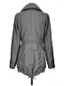 BCBGeneration 100% Polyester Solid Gray Raincoat Size XS - photo 2