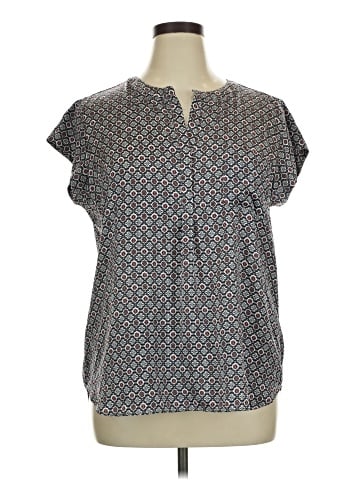 Liz Claiborne Short Sleeve Blouse (view 1)