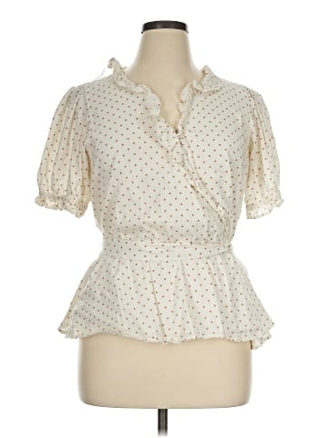 LC Lauren Conrad Short Sleeve Blouse (view 1)