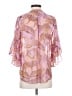 CAbi 100% Polyester Animal Print Pink 3/4 Sleeve Blouse Size S - photo 2