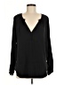 Vince. Black Long Sleeve Silk Top Size M - photo 1