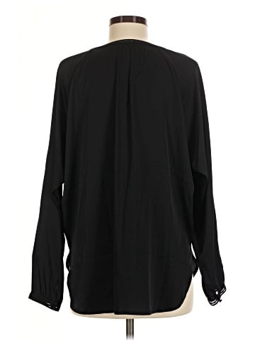 Vince. Long Sleeve Silk Top (view 2)