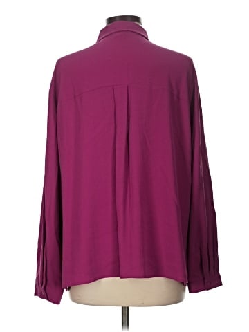 Eileen Fisher Long Sleeve Silk Top (view 2)