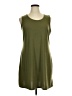 Cure Solid Green Casual Dress Size XL - photo 1