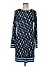 MICHAEL Michael Kors Graphic Blue Casual Dress Size M - photo 1