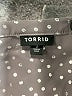 Torrid 100% Polyester Polka Dots Gray Long Sleeve Blouse Size Lg Plus (0) - photo 7