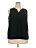 Apt. 9 100% Polyester Black Sleeveless Blouse Size XXL - photo 1