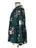 Old Navy 100% Polyester Floral Green Long Sleeve Blouse Size L - photo 5
