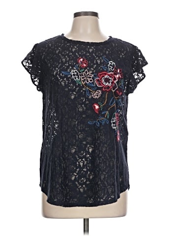 Ann Taylor LOFT Short Sleeve Blouse (view 1)