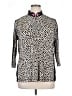Jamie Sadock 100% Polyester Animal Print Ivory 3/4 Sleeve Blouse Size XL - photo 1