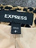 Express 100% Polyester Animal Print Gold Blazer Size S - photo 6
