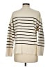 Zara Stripes Ivory Turtleneck Sweater Size M - photo 2