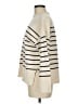 Zara Stripes Ivory Turtleneck Sweater Size M - photo 5