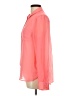 American Eagle Outfitters Color Block Orange Long Sleeve Blouse Size L - photo 5