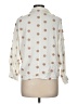Zara Polka Dots Ivory 3/4 Sleeve Blouse Size M - photo 2