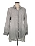 Zozo 100% Lyocell Gray 3/4 Sleeve Button-Down Shirt Size M - photo 1