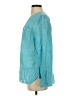 Talbots 100% Linen Teal Long Sleeve Blouse Size S - photo 5