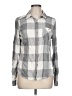 Maurices Plaid Gray Long Sleeve Button-Down Shirt Size L - photo 1