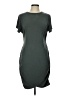 Express Solid Gray Casual Dress Size L - photo 1