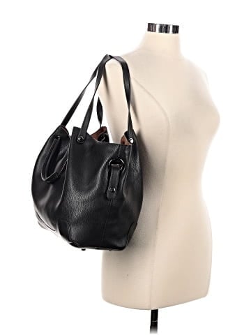 Sondra Roberts Leather Bucket Bag (view 2)
