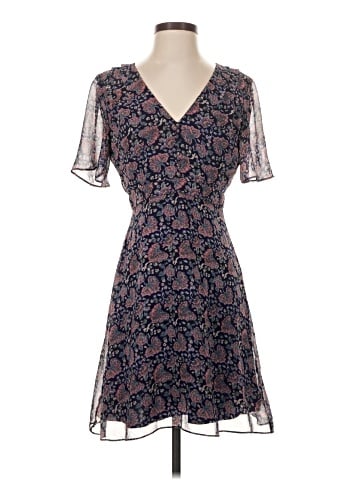 Madewell Orchard Flutter-Sleeve Dress in Fan Floral Mix (view 1)